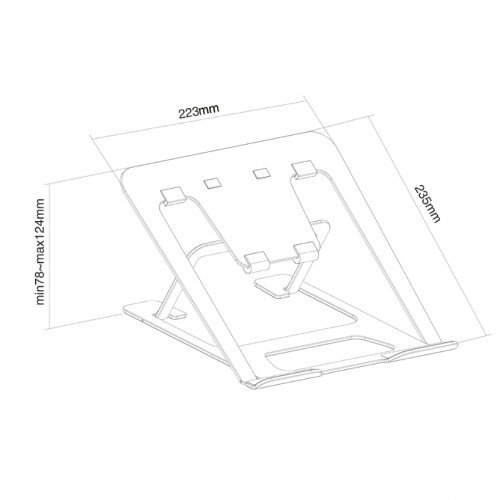 Стенд за лаптоп NewStar NSLS085BLACK (снимка 9)