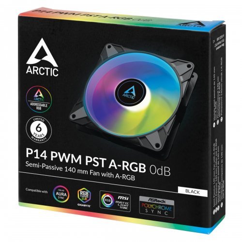 Вентилатор Arctic Cooling P14 PWM PST A-RGB ACFAN00239A (снимка 4)