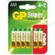 Батерия GP Batteries AAA Super Alkaline 24A GP-BA-24A-U6