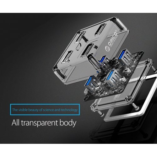 USB хъб Orico MH4U-U3-10-CR (снимка 7)