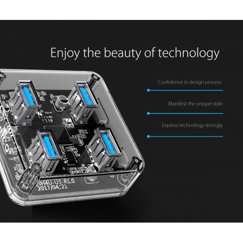 USB хъб Orico MH4U-U3-10-CR (снимка 8)