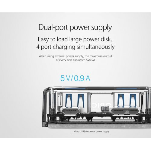 USB хъб Orico MH4U-U3-10-CR (снимка 9)