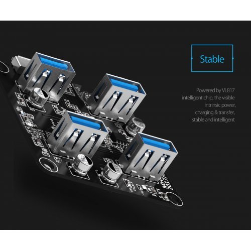 USB хъб Orico MH4U-U3-10-CR (снимка 11)