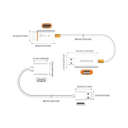 Видео кабел j5Create JVAW56 (снимка 3)