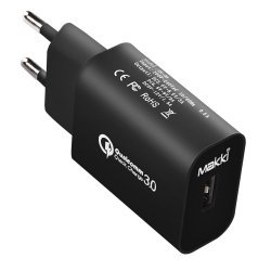 Зарядно устройство Makki Fast Charger QC3.0 18W MAKKI-QC18W-BK