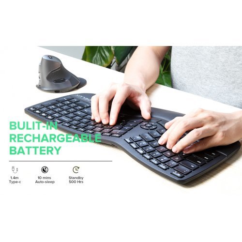 Клавиатура Delux GM902_BK_BL (снимка 2)