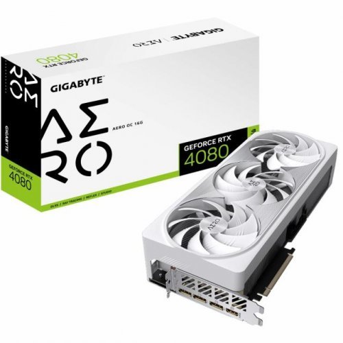 Видео карта Gigabyte GeForce RTX 4080 16GB AERO OC GV-N4080AERO OC-16GD (снимка 1)