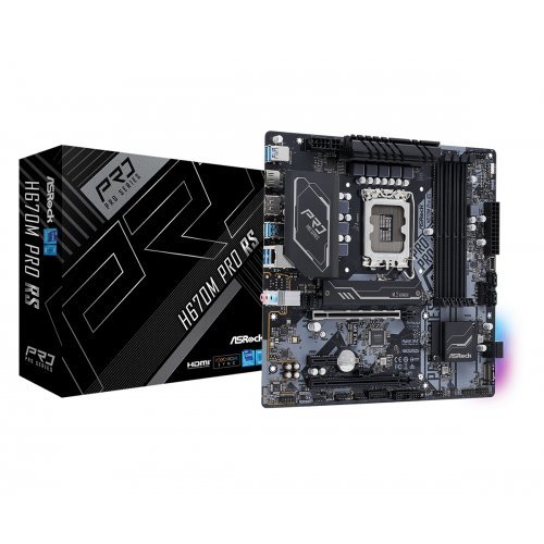 Дънна платка ASRock H670M PRO RS (снимка 1)