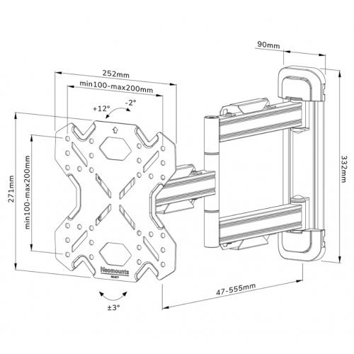 Стойки и стендове > NewStar WL40S-850BL12 (снимка 10)