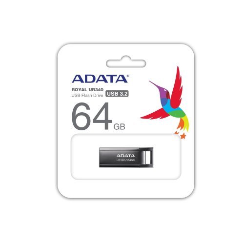 USB флаш памет Adata UR340 AROY-UR340-64GBK (снимка 5)