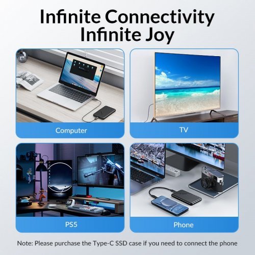 Кутии за дискове > Orico 25PW1-U3-BK-EP (снимка 3)