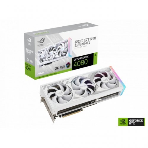 Видео карта Asus ROG STRIX GeForce RTX 4080 WHITE OC ROG-RTX4080-O16-W (снимка 12)