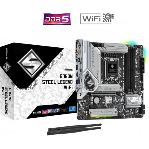 Дънна платка ASRock B760M STEEL LEGEND WIFI (снимка 1)