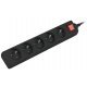 Разклонител Lanberg PS1-05E-0150-BK