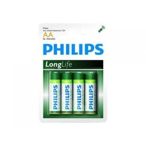 Батерия PHILIPS battery longlife AA 4TK/PK
