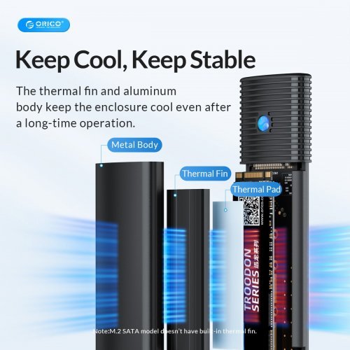 Кутия за диск Orico PWM2-WH-EP (снимка 2)