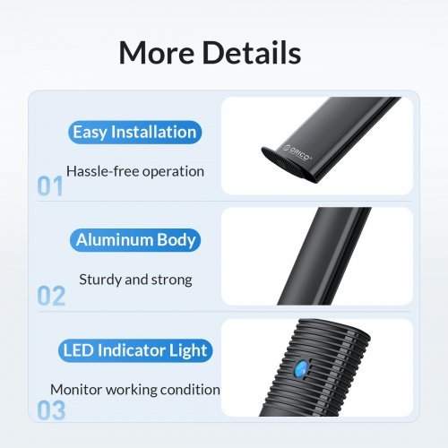 Кутия за диск Orico PWM2-WH-EP (снимка 4)