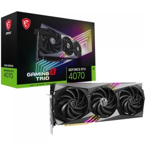 Видео карта MSI RTX 4070 RTX_4070_GAMING_X_TRIO_12G (снимка 1)