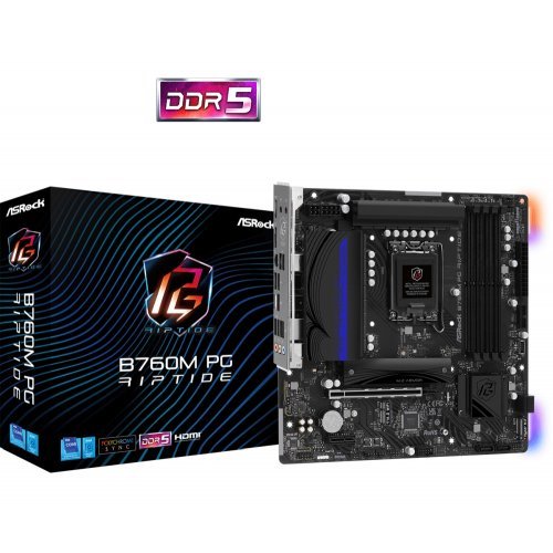 Дънна платка ASRock B760M PG RIPTIDE 90-MXBL60-A0UAYZ (снимка 1)