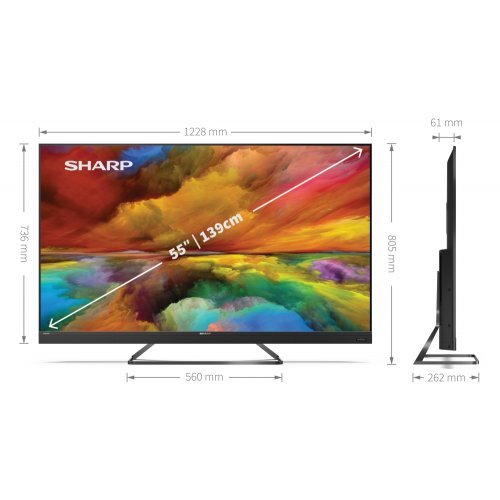 Телевизор Sharp 55EQ6EA (снимка 8)