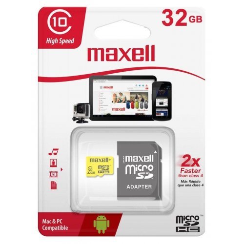 Флаш карта Maxell ML-SDMICRO-32GB-CLASS10 (снимка 1)