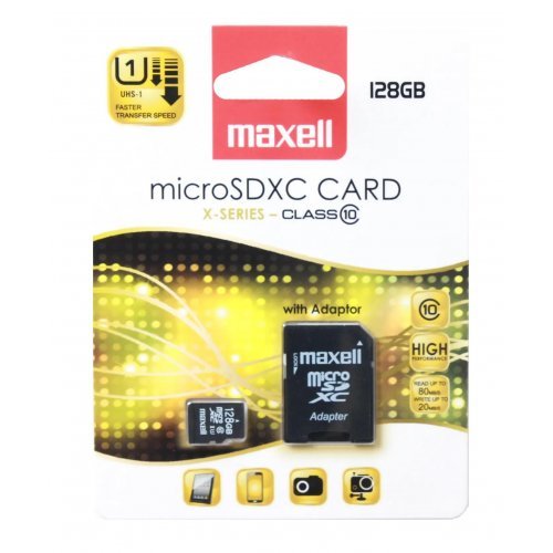 Флаш карта Maxell ML-SDMICRO-128GB-CLASS10 (снимка 1)