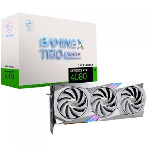 Видео карта MSI RTX 4080 RTX_4080_16GB_GAMING_X_TRIO_WHITE (снимка 1)