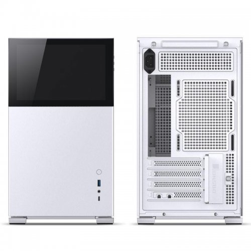 Компютърна кутия Jonsbo D31 Screen mATX White (снимка 2)