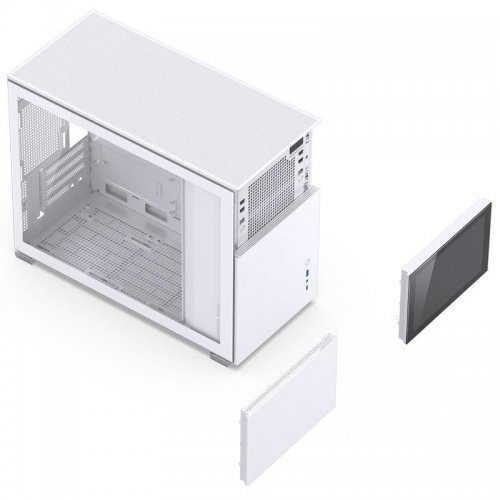 Компютърна кутия Jonsbo D31 Screen mATX White (снимка 5)