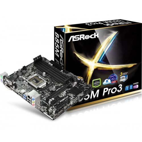Дънна платка ASRock B85M Pro3 (снимка 1)