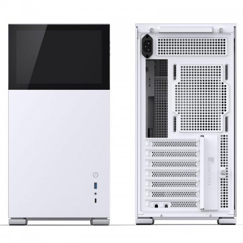 Компютърна кутия Jonsbo D41 Screen mATX White (снимка 4)