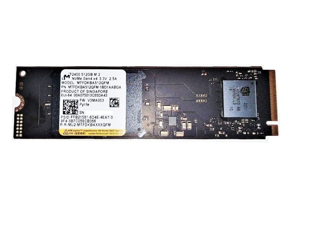 Ssd micron 2400 mtfdkba512qfm 512gb nvme pcie gen3 4