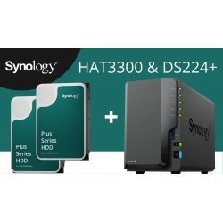 NAS устройство Synology DS224+/2XHAT3300-4T