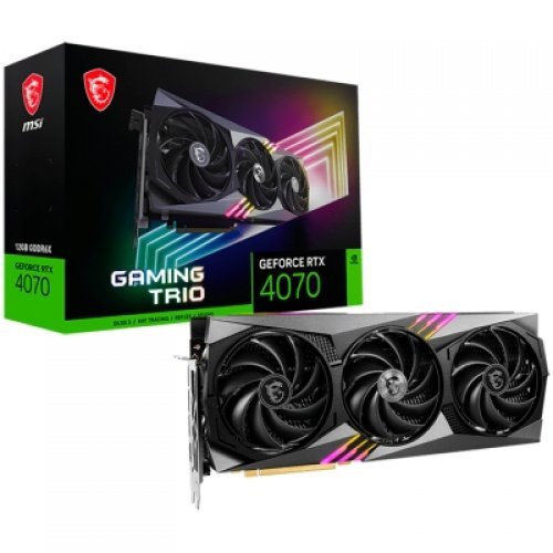 Видео карта MSI RTX 4070 RTX_4070_GAMING_TRIO_12G (снимка 1)