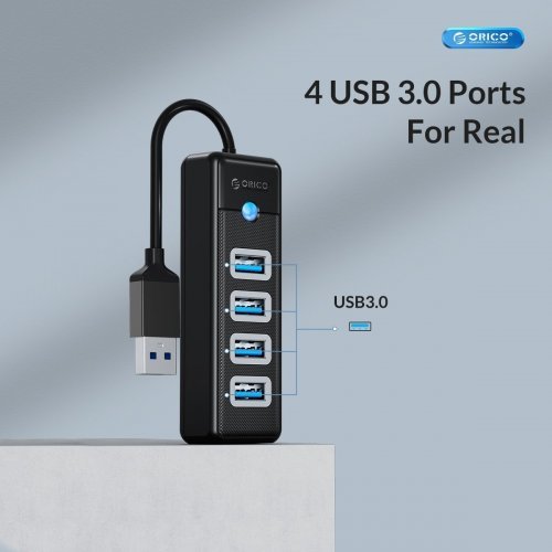 USB хъб Orico PW4U-U3-015-BK-EP (снимка 10)