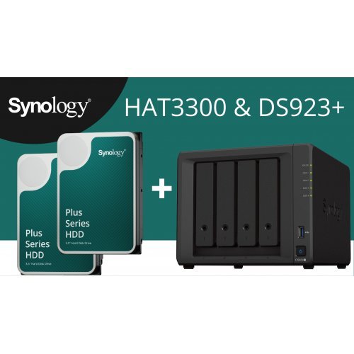 NAS устройство Synology DS923+/4XHAT3300-12T (снимка 1)