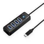 USB хъб Orico PW4U-C3-015-BK-EP
