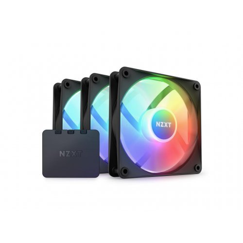 Комплект вентилатори NZXT F Series RGB RF-C12TF-B1 (снимка 1)