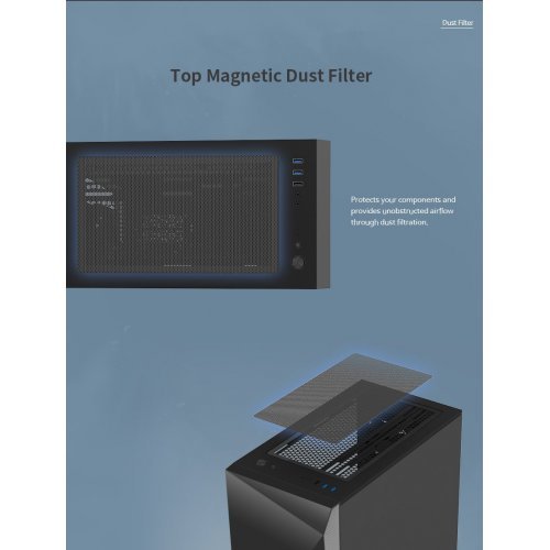 Компютърна кутия Zalman Iceberg ZM-Z1-ICEBERG-BK (снимка 3)