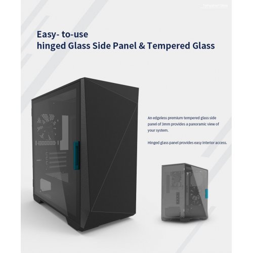 Компютърна кутия Zalman Iceberg ZM-Z1-ICEBERG-BK (снимка 4)