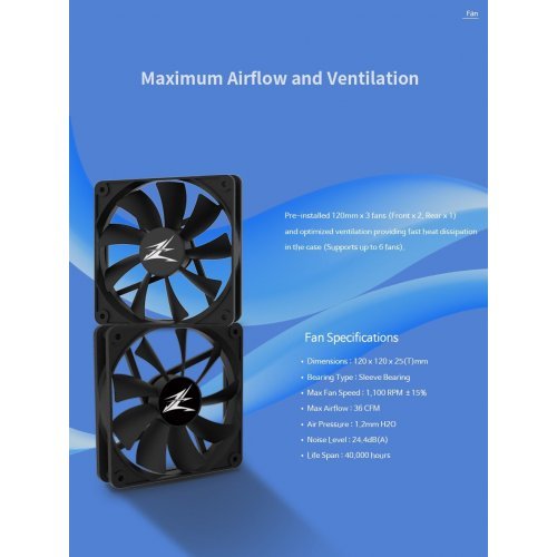 Компютърна кутия Zalman Iceberg ZM-Z1-ICEBERG-BK (снимка 15)