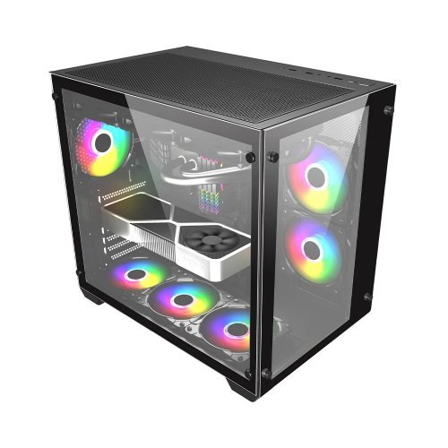 Компютърна кутия 1stPlayer MEGAVIEW MV7-BK (снимка 12)