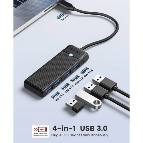 USB хъб Orico PAPW4A-C3-015-BK-EP (снимка 4)