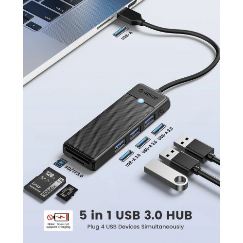 USB хъб Orico PAPW3AT-U3-015-BK-EP (снимка 9)