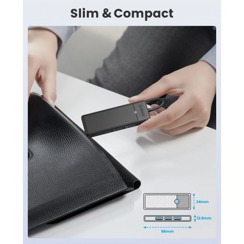 USB хъб Orico PAPW3AT-U3-015-BK-EP (снимка 10)