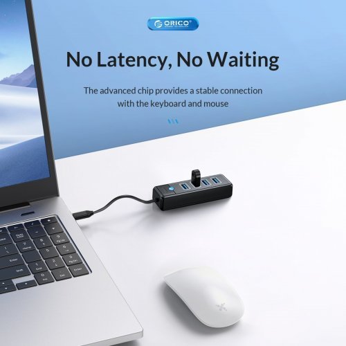 USB хъб Orico PW4U-C3-015-BK-EP (снимка 3)