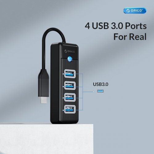USB хъб Orico PW4U-C3-015-BK-EP (снимка 4)