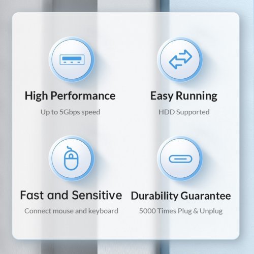 USB хъб Orico PWC2U-U3-015-BK-EP (снимка 5)