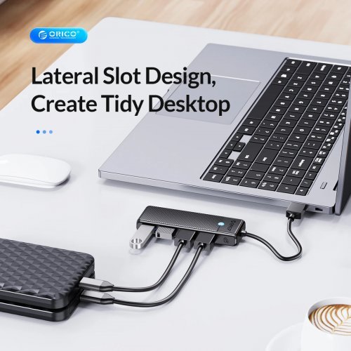 USB хъб Orico PAPW4A-U3-015-BK-EP (снимка 3)