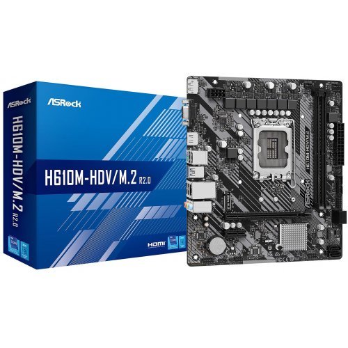 Дънна платка ASRock H610M-HDV/M.2 R2.0 (снимка 1)